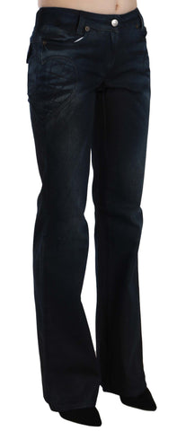 Just Cavalli Chic Mid Waist Straight Denim Pants