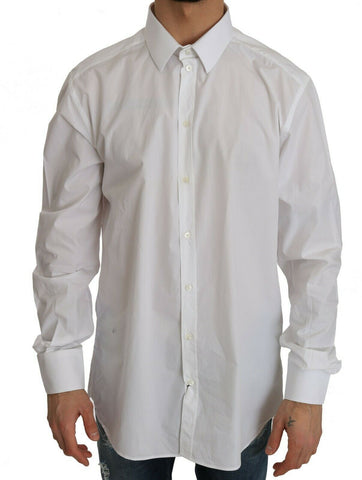 Dolce & Gabbana Exclusive White Slim Fit Formal Shirt