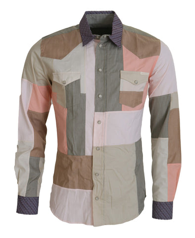 Dolce & Gabbana Elegant Multicolor Slim Fit Casual Shirt
