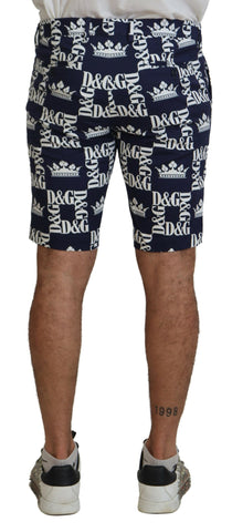 Dolce & Gabbana Casual Crown Print Chinos Shorts