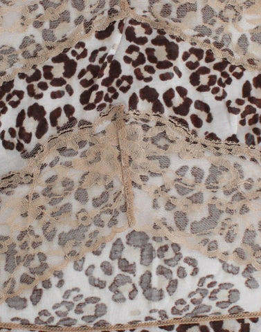 Cavalli Elegant Floral Lace Longsleeve Top