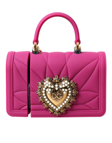 Dolce & Gabbana Chic Quilted Silicone Airpods Case - Pink & Gold