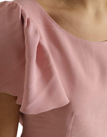 Dolce & Gabbana Chic Pink Bell Sleeve Top