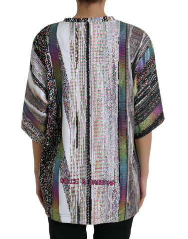 Dolce & Gabbana Chic Multicolor Round Neck Tee