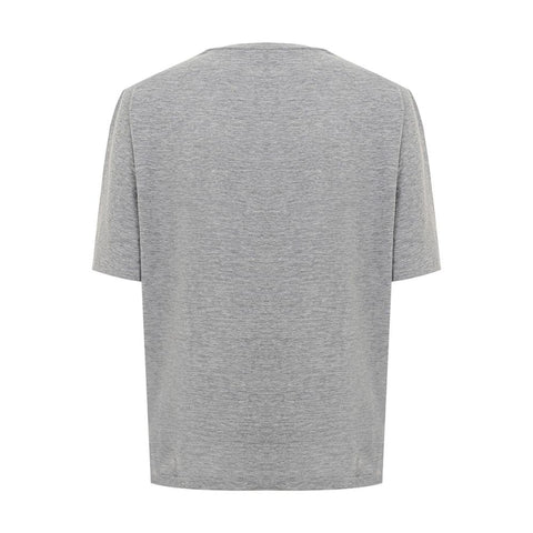 Dsquared² Elegant Gray Cotton Top for Women