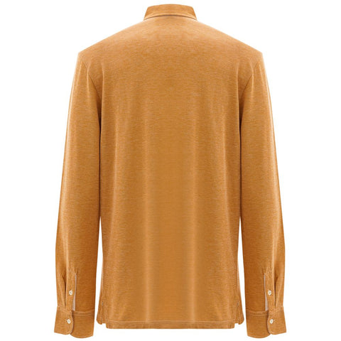 Corneliani Beige Cotton Polo Shirt
