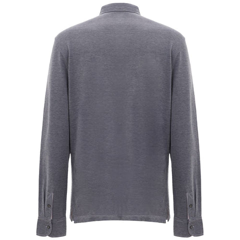 Corneliani Blue Cotton Polo Shirt