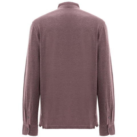 Corneliani Purple Cotton Polo Shirt
