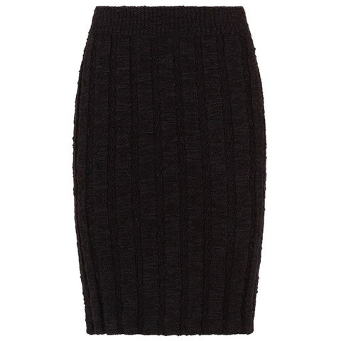 Dolce & Gabbana Black Wool Vergine Skirt