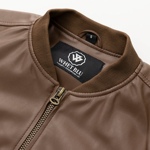 Myles Mens Vegan Faux Leather Jacket