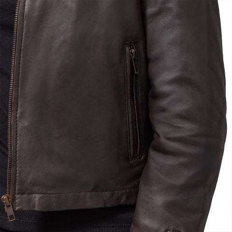 Sadie Women's Bomber Style Leather Jacket