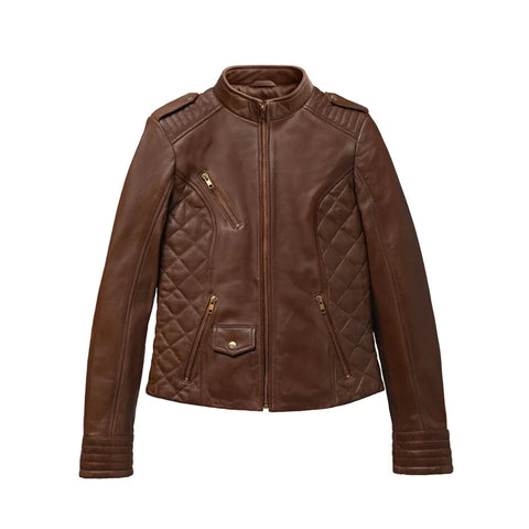 Alessandra Women's Fashion Leather Jacket