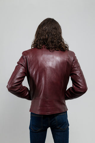 Grayson Mens Leather Jacket Oxblood