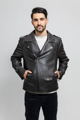Nash Mens Vegan Faux Leather Jacket