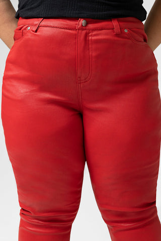 Arya Women's Fashion Stretch Leather Pants