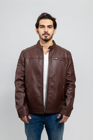 Logan Men's Vegan Faux Leather Jacket