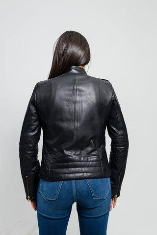 Alessandra Women's Fashion Leather Jacket