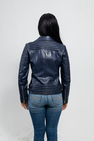 Paris Women's Vegan Faux Leather Jacket